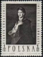 (1959-019) Марка Польша "Мадам де Романет (Г. Родаковский)"   Живопись Польши II Θ